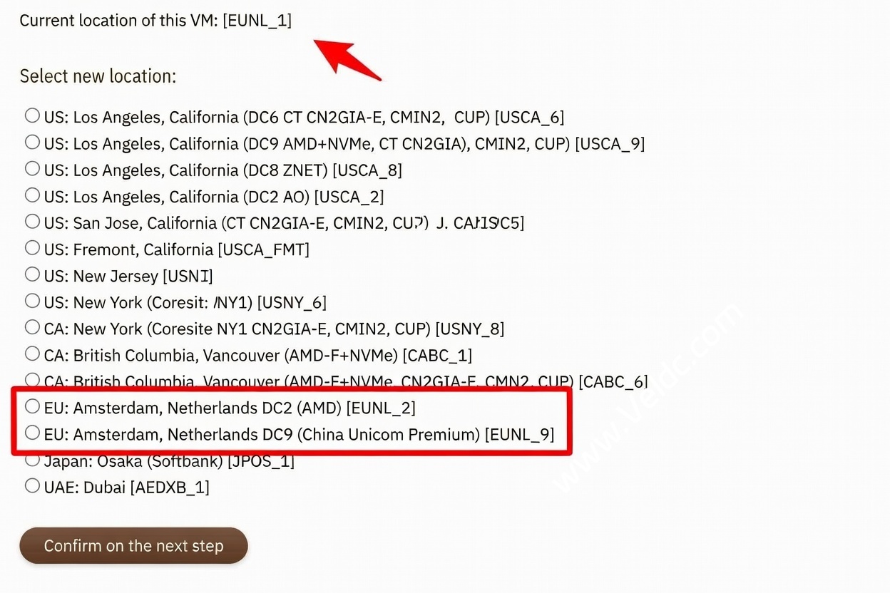 搬瓦工:荷兰EUNL_1机房开放CN2 GIA-E 套餐新购,已有套餐无法迁移,更全面的三网优化/专为欧中直连设计